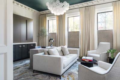  Contemporary Transitional Family Home Living Room. Art Filled Townhouse by Koo de Kir.