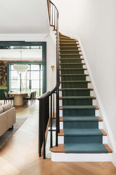  Contemporary Family Home Entry and Hall. Brooklyn Heights Townhouse  by Elizabeth Roberts Architects.