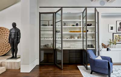 Modern Apartment Bar and Game Room. West Village Apartment by Meyer Davis.