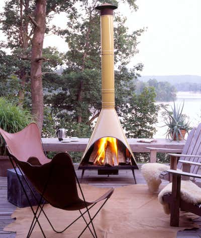 Cottage Country House Patio and Deck. Knaughty Pines by Meyer Davis.
