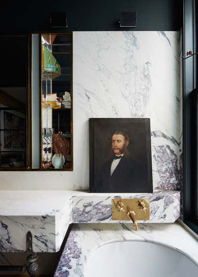  Maximalist Apartment Bathroom. Soho Loft by Meyer Davis.