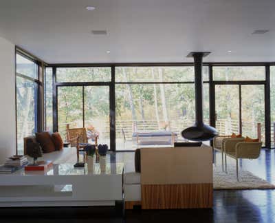  Mid-Century Modern Bohemian Country House Living Room. Sky Farm by Meyer Davis.