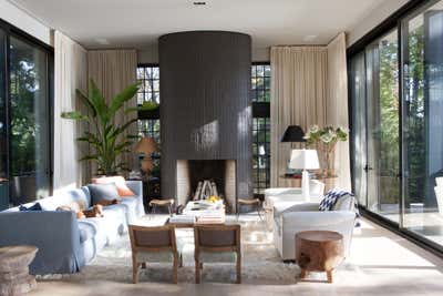  Mid-Century Modern Country House Living Room. Lakefront Modern by Meyer Davis.