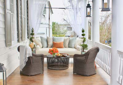  Coastal Eclectic Hotel Patio and Deck. Zero George by Alana's, LTD.