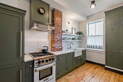  Eclectic Family Home Kitchen. Historic City Townhouse by B. Jarold and Company, LLC.
