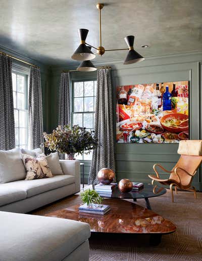  French Family Home Living Room. Parisian Apartment in TX by Meg Lonergan Interiors.