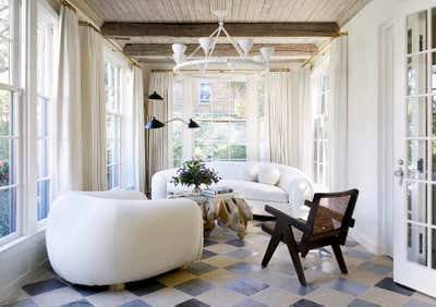  Eclectic Family Home Living Room. Parisian Apartment in TX by Meg Lonergan Interiors.