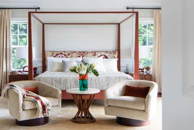 Contemporary Beach House Bedroom. Water Mill Residence by Robert Kaner Interior Design.