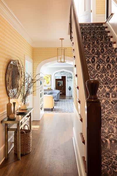  Contemporary Transitional Country House Entry and Hall. NJ Coastal Residence by Robert Kaner Interior Design.