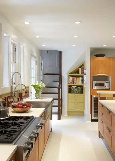  Contemporary Traditional Family Home Kitchen. Forest Hills Residence by Robert Kaner Interior Design.