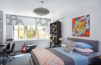 Contemporary Children's Room. East 83rd Street Residence by Robert Kaner Interior Design.