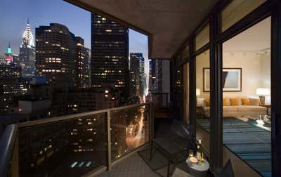Contemporary Apartment Exterior. United Nations Plaza Residence by Robert Kaner Interior Design.