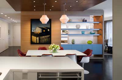  Contemporary Apartment Dining Room. United Nations Plaza Residence by Robert Kaner Interior Design.