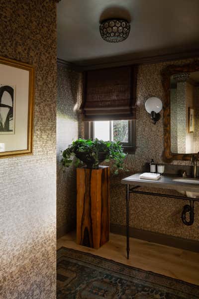  Bohemian Organic Family Home Bathroom. Brentwood by Josh Greene Design.