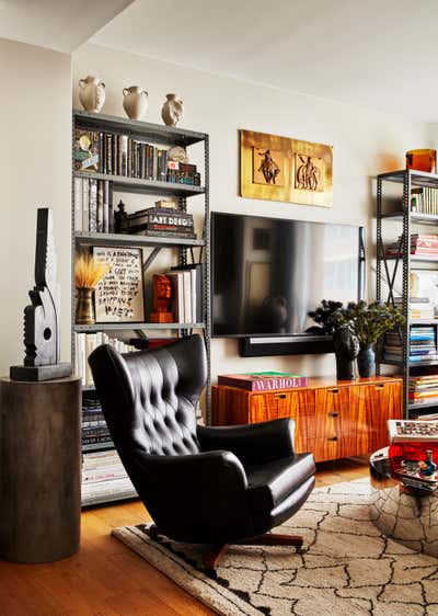  Eclectic Apartment Living Room. Designer's Own Home  by BA Torrey.