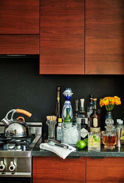  Eclectic Apartment Kitchen. Designer's Own Home  by BA Torrey.