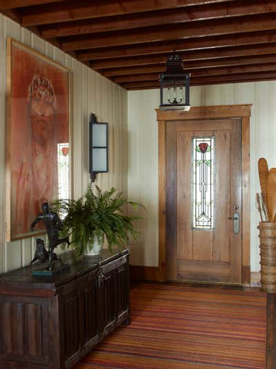  Cottage Vacation Home Entry and Hall. Fishing Cabin by Juan Montoya Design.