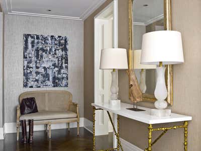  Transitional Apartment Entry and Hall. Walton Street  by Kate Taylor Interiors.