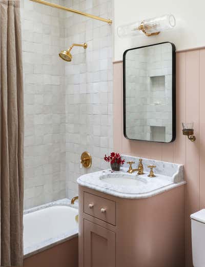  Traditional Family Home Bathroom. Capitol Hill Carriage House by Heidi Caillier Design.