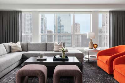  Transitional Apartment Living Room. Lake Shore East   by Kate Taylor Interiors.