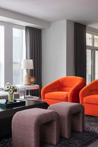 Transitional Apartment Living Room. Lake Shore East   by Kate Taylor Interiors.