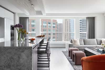  Transitional Contemporary Apartment Kitchen. Lake Shore East   by Kate Taylor Interiors.