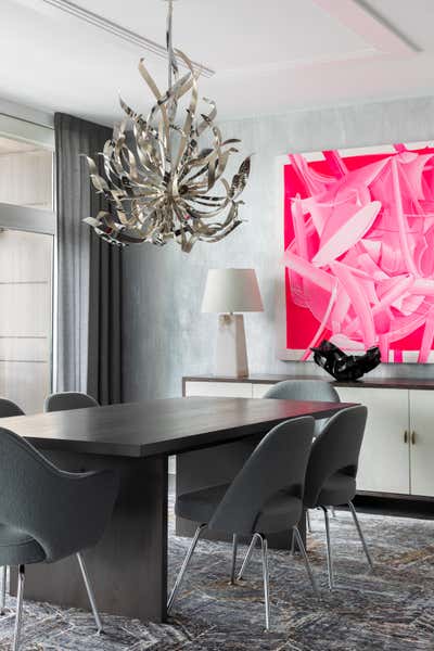 Contemporary Apartment Dining Room. Lake Shore East   by Kate Taylor Interiors.
