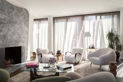  Eclectic Apartment Living Room. 42 Crosby St by Samuel Amoia Associates.