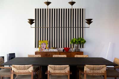  Eclectic Apartment Dining Room. 42 Crosby St by Samuel Amoia Associates.