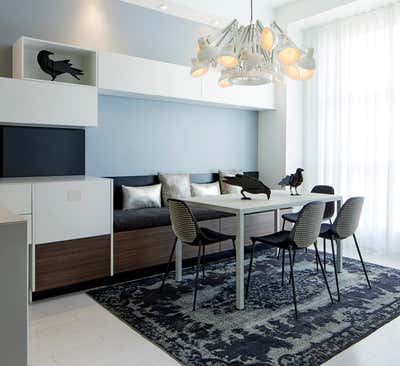  Minimalist Family Home Dining Room. Maison Blanche by RAD Design Inc..