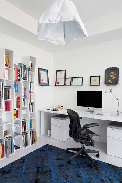 Modern Minimalist Family Home Office and Study. Maison Blanche by RAD Design Inc..