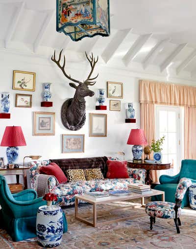  Maximalist Eclectic Country House Bar and Game Room. Texas Farmhouse  by Redd Kaihoi.