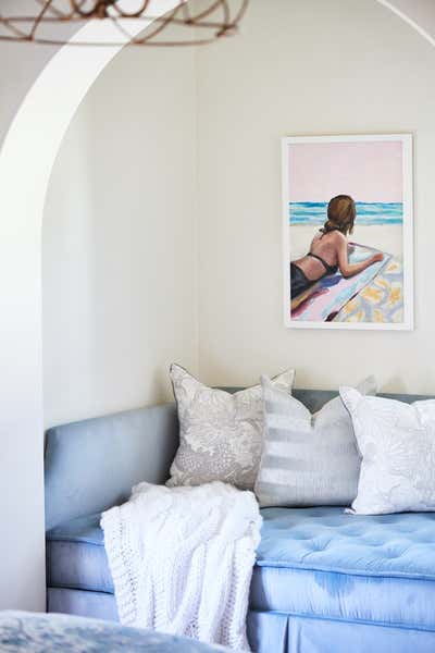  Beach Style Art Deco Beach House Bedroom. ANDALUCIA LN by Kelly Ferm.