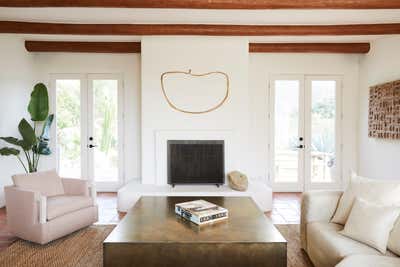  Minimalist Family Home Living Room. Santa Barbara Adobe  by Corinne Mathern Studio.