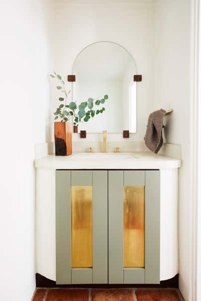  Minimalist Family Home Bathroom. Santa Barbara Adobe  by Corinne Mathern Studio.