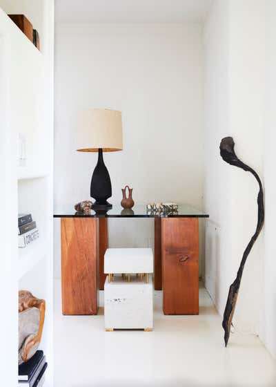  Minimalist Family Home Office and Study. Santa Barbara Adobe  by Corinne Mathern Studio.