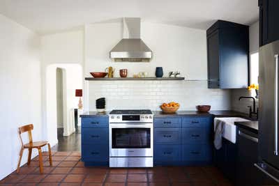  Art Deco Mid-Century Modern Family Home Kitchen. Silverlake Bungalow by Corinne Mathern Studio.