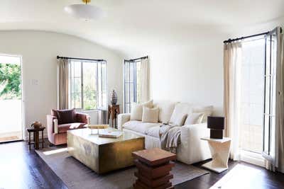  Art Deco Mid-Century Modern Family Home Living Room. Silverlake Bungalow by Corinne Mathern Studio.