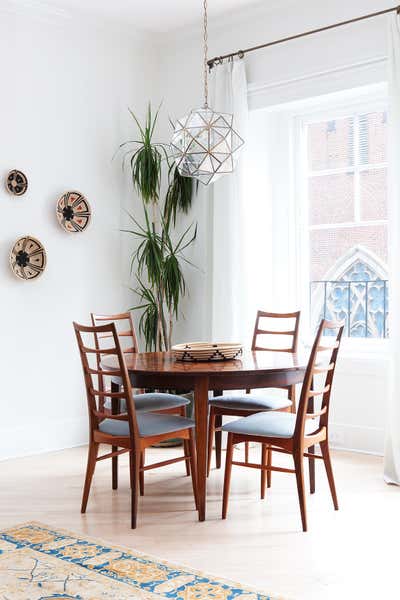  Eclectic Family Home Dining Room. Back Bay Townhome by Indigo and Ochre Design.