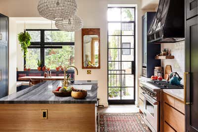  Eclectic Family Home Kitchen. Clinton Hill Townhouse by Indigo and Ochre Design.