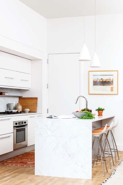  Modern Apartment Kitchen. Brooklyn Bridge Park Residence by Indigo and Ochre Design.