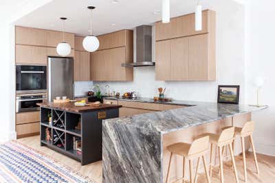  Eclectic Family Home Kitchen. Back Bay Townhome by Indigo and Ochre Design.