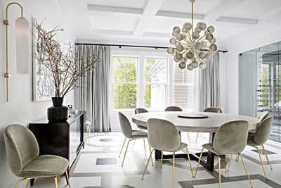 Contemporary Family Home Dining Room. Water Mill 1 by Vanessa Rome Interiors.