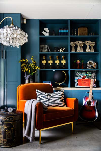  Eclectic Family Home Office and Study. Eclectic Rock Star by Peti Lau Inc.