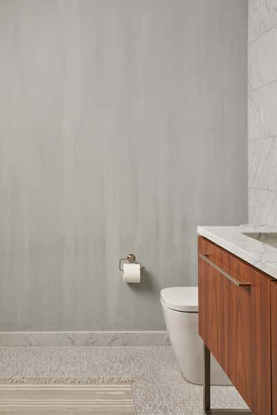  Contemporary Bachelor Pad Bathroom. Waterfront Loft by Lewis Birks LLC.