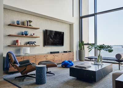  Bachelor Pad Living Room. Waterfront Loft by Lewis Birks LLC.