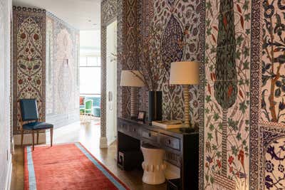 Maximalist Entry and Hall. Madison Square Apartment by Nick Olsen Inc..