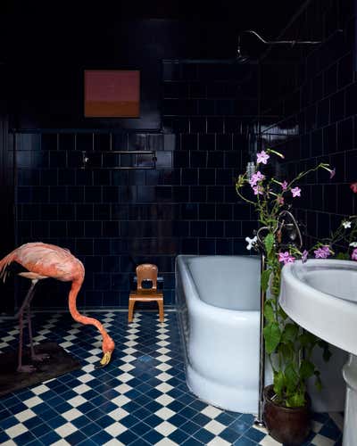  Maximalist Family Home Bathroom. Brooklyn Brownstone by Charlap Hyman & Herrero.