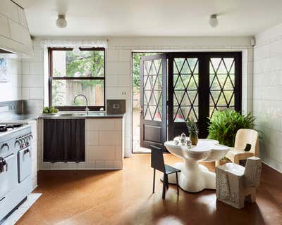  Eclectic Family Home Kitchen. Brooklyn Brownstone by Charlap Hyman & Herrero.