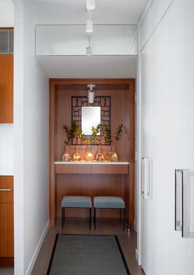  Mid-Century Modern Apartment Entry and Hall. Gold Coast Renovation by Todd M. Haley.